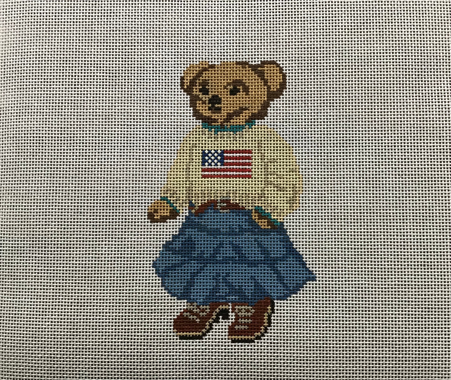 Girl Flag Sweater Bear