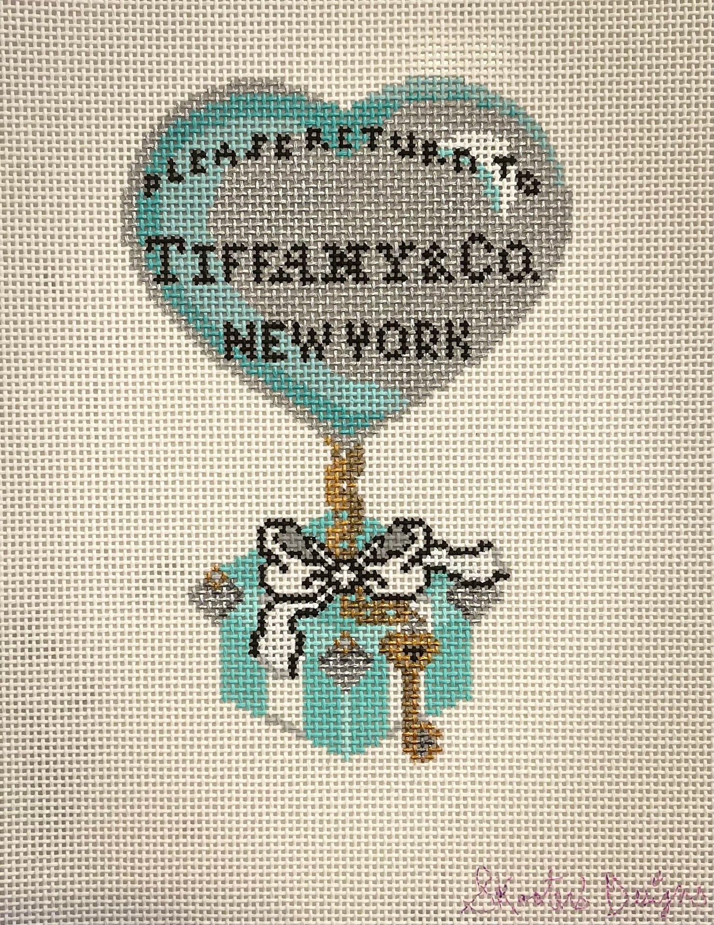 T C heart with box hot air balloon - Pre order